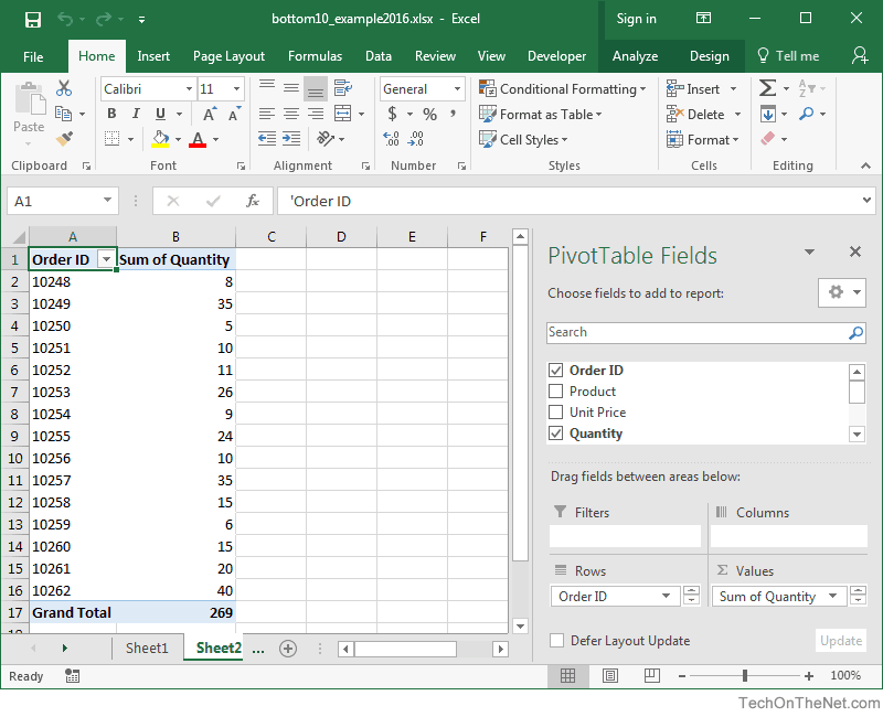 make a pivot chart in excel for mac 2016